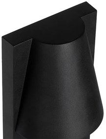 Candeeiro de pé para exterior industrial preto IP44 - Femke