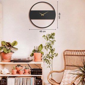 Relógio de Parede Decorativo Aps103 – Preto – 49 x 49 cm