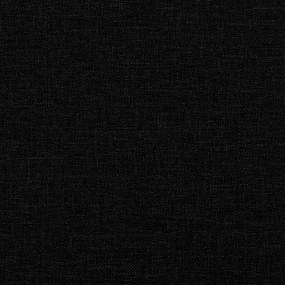 Sofá de 2 lugares tecido 140 cm preto