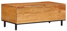 Mesa de centro 100x54x40 cm madeira de acácia maciça