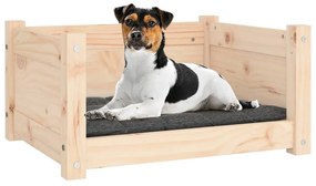 Cama para cães 55,5x45,5x28 cm madeira de pinho maciça