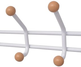 Suporte para roupas com sapateira 68x32x182,5 cm branco