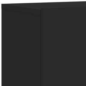 Móveis de parede para TV 2 pcs 80x30x41 cm preto