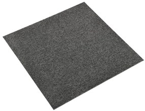 Ladrilhos carpete para pisos 20 pcs 5 m² 50x50 cm antracite