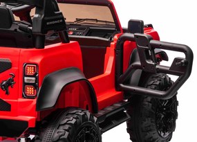 Carro elétrico para crianças 24V 2 lugares Ford Bronco XXL com tração traseira, licenciado Rodas Plástico Rosa