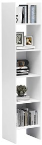 Estante de livros 40x35x180 cm derivados de madeira branco