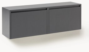 Sapateira dobrável de parede com frente canelada Shea