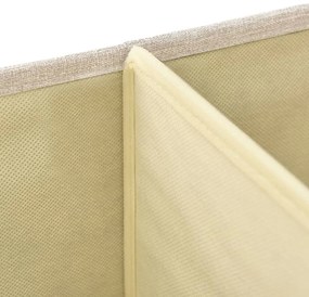 Caixa de arrumação 50x30x25 cm tecido cor creme