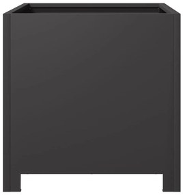Vaso/floreira de jardim 40x40x40 cm aço preto