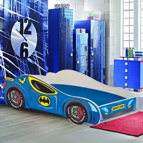 Cama infantil BATCAR 160x80 multicolorida - com colchão e estrado incluído