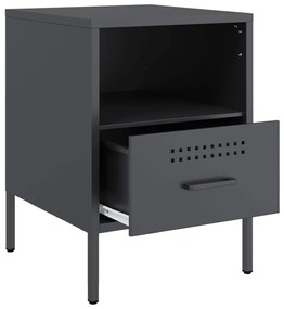 Mesa de cabeceira 36x39x50,5 cm aço antracite