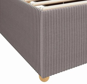Estrutura da Cama Cinzento-acastanhado 160 x 200 cm tecido