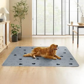 Tapete para cachorros, laváveis, 183 x 183 cm, conjunto de 2, tamanho XXL Cinzento