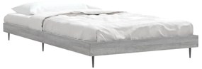 Estrutura cama 90x200 cm derivados de madeira cinzento sonoma