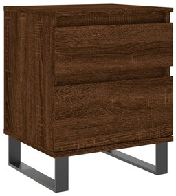 Mesas de cabeceira 2 pcs derivados de madeira carvalho castanho