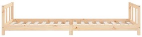 Estrutura de cama infantil 90x200 cm pinho maciço