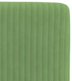Cadeiras de jantar 2 pcs veludo verde-claro