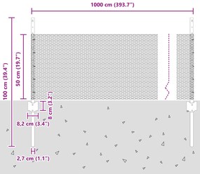 Postes de Cerca vidaXL 5 pcs Canal U Cinza 60 cm Aço