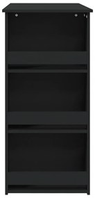 Mesa de bar c/ prateleiras derivados de madeira preto