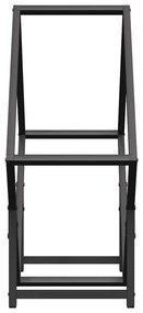 Suporte para lenha 60x25x60 cm aço laminado a frio preto