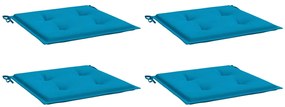 Almofadões p/ cadeiras jardim 4pcs 40x40x3 cm oxford azul