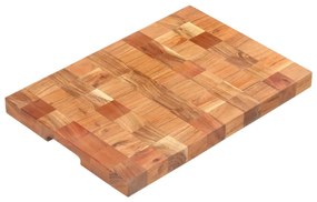 286572 vidaXL Tábua de cortar 50x34x3,8 cm madeira de acácia maciça