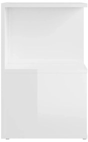 Móvel de apoio 35x35x55 cm derivados madeira branco brilhante