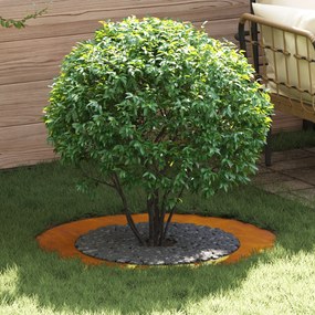 vidaXL Plantadeira de Aço Corten Aço Corten Grande Inserções Decorativas