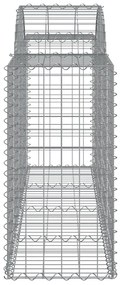 Cestos gabião arqueados 11pcs 200x50x80/100cm ferro galvanizado
