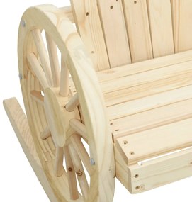 Cadeiras de baloiço Adirondack 2 pcs madeira de abeto maciça