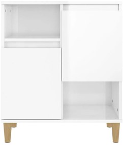 Aparador 60x35x70 cm derivados de madeira branco brilhante