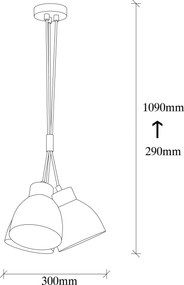 Candeeiro de Teto Sivani – Vintage – 30 cm