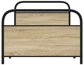 Estrutura cama s/ colchão derivados de madeira carvalho sonoma