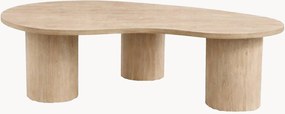Mesa de centro com aspeto de madeira em forma orgânica Megg