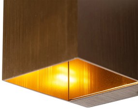 LED Conjunto de 4 Lâmpadas de Parede Inteligentes Bronze Escuro 8 cm Incl. Wifi G9 - Transfer Moderno