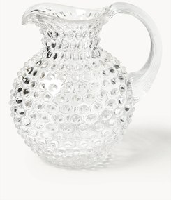 Jarro de vidro artesanal Hobnail, 2 L