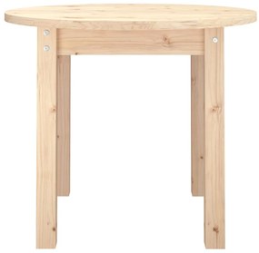 Mesa de centro Ø 55x45 cm madeira de pinho maciça