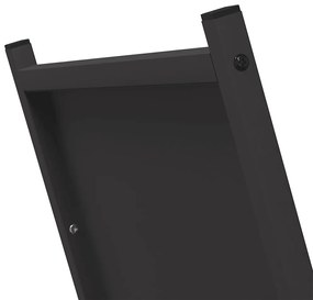 Suporte para lenha 69,5x35x81 cm aço laminado a frio preto