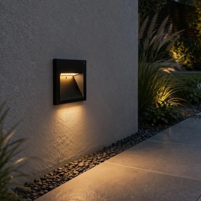Candeeiro de parede moderno preto com LED - Gem 2