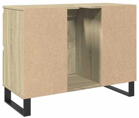 Armário p/ casa banho 80x33x60cm deriv. madeira carvalho sonoma