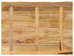 Tampo de mesa c/ borda viva 90x60x2,5cm mangueira áspera maciça