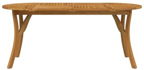 Mesa de jardim 200x90x75 cm madeira de acácia maciça