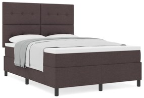 Cama Box com Colchão Castanho 140x200 cm Tecido