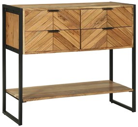 Mesa de Consola 90x35x80 cm Madeira Sólida Acácia