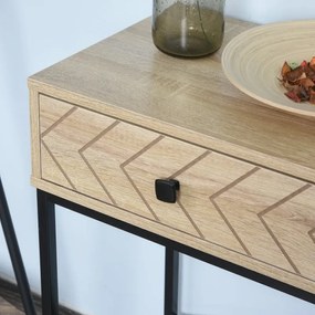 Consola de Entrada Prana de 2 Gavetas - Design Retro