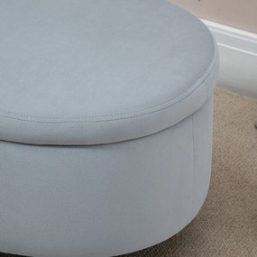Banco Otomano com Arrumação – Bergen – 71x51,5x42 cm – Cinzento