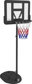 SPORTNOW Tabela Basquetebol Ajustável 216-277 cm Aro Exterior Rodas Base Recarregável Alta Durabilidade Preto Resistente | Aosom Portugal