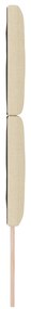 Cabeceira vidaXL Design Blocos de Diamante Creme 80 cm Tecido, Cabecei