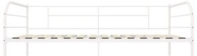 Estrutura sofá-cama 90x200 cm metal branco