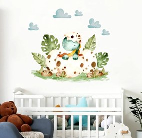 Papel de parede autocolante - Mini dinossauro num ovo